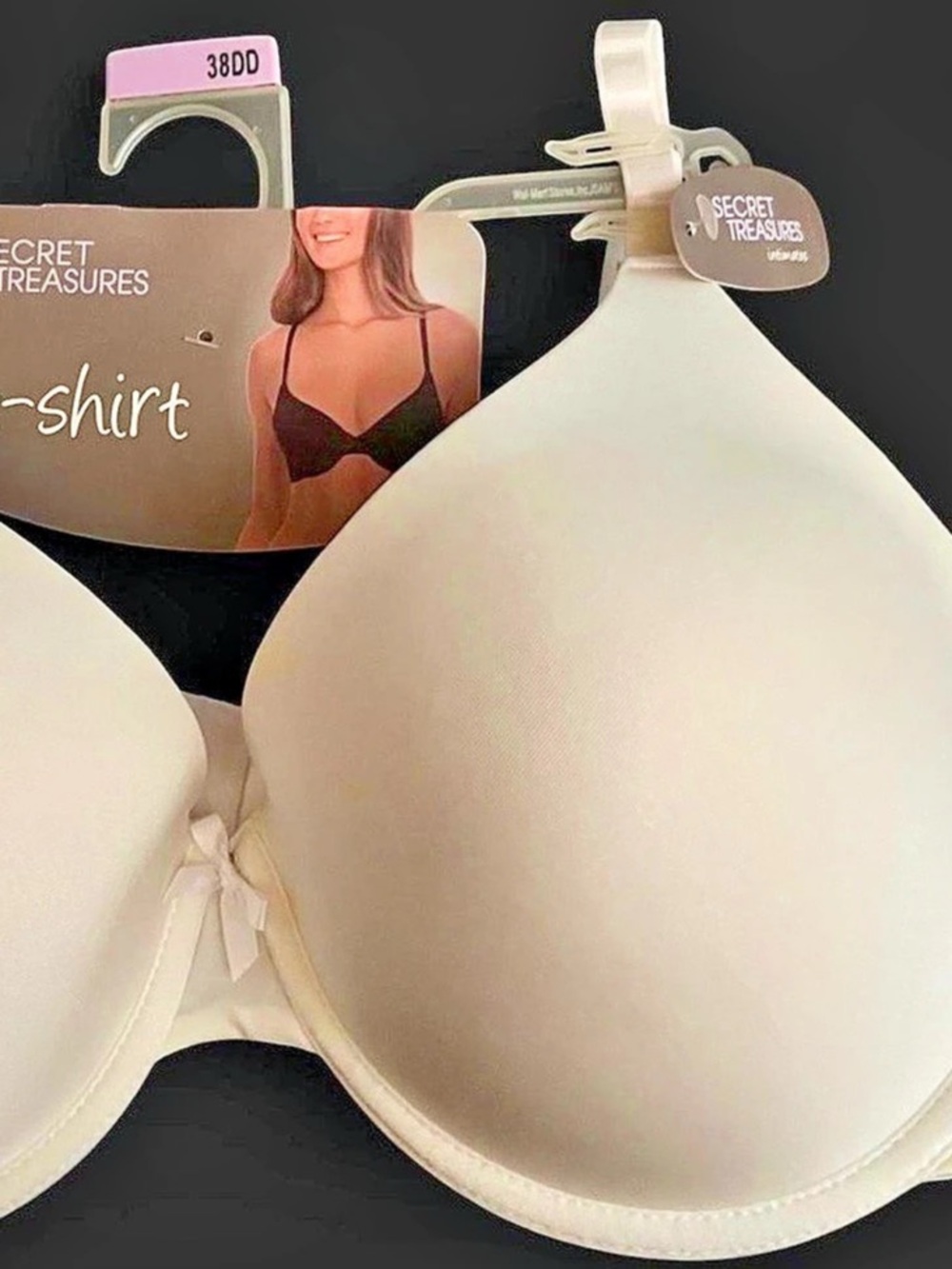 Secret Treasures Tailored T-Shirt Bra White 38DD